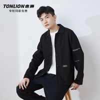 TONLION 唐狮 2023春季新款夹克男外套爆款ins潮男士风衣棒球服潮流百搭