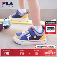 FILA 斐乐 KIDS斐乐童鞋儿童帆布鞋男女小童柔软低帮板鞋魔术贴休闲鞋