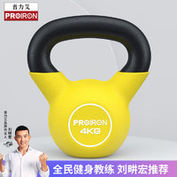 PROIRON 普力艾 壶铃 男女提壶哑铃壶铸铁健身壶铃提臀翘臀神器 4KG