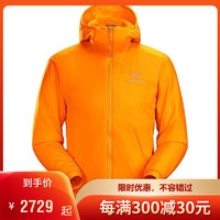 ARC'TERYX 始祖鸟 男士 ATOM LT HOODY 冬季保暖轻便舒适透气 防风轻量级 户外保暖棉衣男 XXL 活力黄Ignite