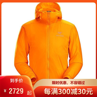 ARC'TERYX 始祖鸟 男士 ATOM LT HOODY 冬季保暖轻便舒适透气 防风轻量级 户外保暖棉衣男 XXL 活力黄Ignite