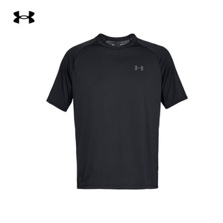 安德玛 UNDERARMOUR）官方男子短袖春夏新款跑步T恤衫运动健身服黑色/干爽柔软 XL