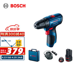 BOSCH 博世 GSR120-LI 锂电充电钻+家用附件套装 单电版