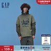 Gap 盖璞 男女装2024夏季新款户外图案logo圆领短袖T恤纯棉上衣877413