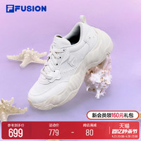 FILA 斐乐 FUSION斐乐潮牌女鞋海星2代厚底帆布鞋2024夏季新款运动鞋女