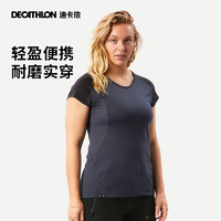 DECATHLON 迪卡侬 美利奴羊毛速干短袖女户外登山徒步短袖跑步休闲T恤ODT1