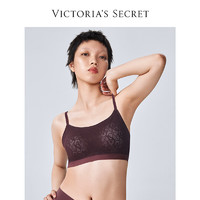 VICTORIA'S SECRET 经典老花蕾丝返定杯背心式文胸内衣女士 14F7摩卡棕老花 11216630 M