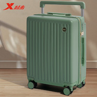 XTEP 特步 行李箱女宽拉杆旅行箱20英寸大容量登机箱轻便密码箱子 果绿色 20寸