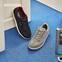 SKECHERS 斯凯奇 男鞋2024商务休闲鞋户外复古德训鞋低帮鞋板鞋