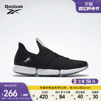 Reebok 锐步 官方女鞋DMX AP SLIP ON魔术贴一脚蹬低帮跑步鞋GY3693