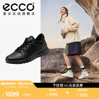 ecco 爱步 低帮跑步鞋女 简约休闲鞋时尚百搭运动鞋 跃动835313