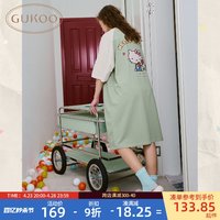 GUKOO 果壳 睡裙女夏季HelloKitty联名新款纯棉宽松女家居服睡裙B