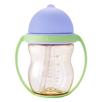 宝宝加 儿童水杯 学饮吸管杯吸管奶瓶 宝宝饮水吸管杯子 暮山紫（PPSU 250m）