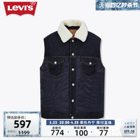 Levi's 李维斯 新款男士羽绒马甲背心毛领时尚