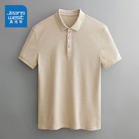 JEANSWEST 真维斯 夏季纯棉polo衫宽松潮牌ins大码短袖t恤胖子潮流半袖T恤潮