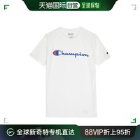 CHAMPION 冠军 草写logo纯色圆领短袖T恤 athletics线 GT23H Y