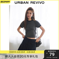 UR 2024夏季新款女美式百搭印花撞色T恤UWV440103#