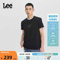 Lee 24春夏新品标准版小logo索罗娜凉感男圆领短袖T恤LMT008141202