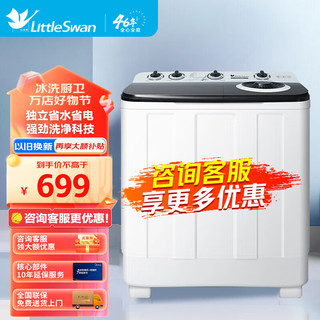 小天鹅（LittleSwan）洗衣机半自动双缸双桶   TP100V528E
