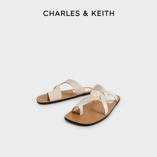CHARLES & KEITH CHARLES&KEITH女鞋CK1-70380921时尚套趾平底沙滩凉拖鞋女