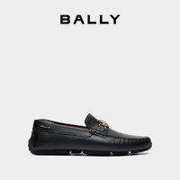 BALLY 巴利 24春夏Pilot黑色皮革男士驾驶鞋6306567 黑色