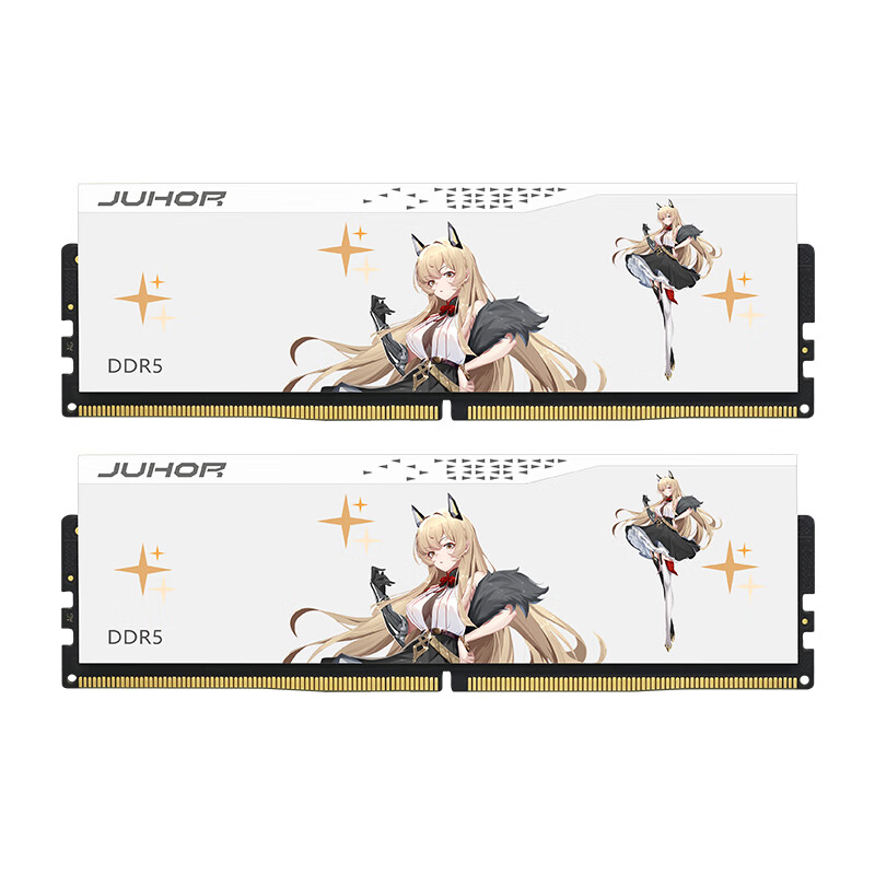 JUHOR 玖合 玲珑系列 DDR5 6800MHz 台式机内存 马甲条 32GB 16GBx2 海力士A-die颗粒 CL34