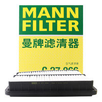 曼牌滤清器 曼牌（MANNFILTER）空气滤清器空气滤芯空滤C27066适用帝豪GL帝豪GS1.4T/1.5T19-21款