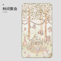 欧孕(OUYUN)婴儿苎麻凉席垫新生儿床夏季宝宝天丝凉席幼儿园儿童席子 林间聚会 100cm×56cm