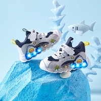 B.Duck 童鞋 男女童 透气炫酷亮灯运动鞋（2色可选）