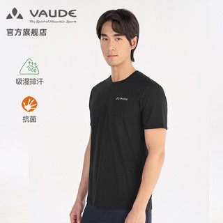 百亿补贴：VAUDE 巍德 男款短袖户外运动跑步吸湿快干银离子抗菌透气速干T恤