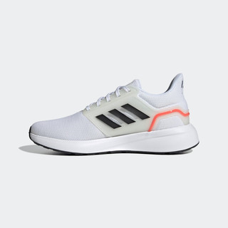 adidas EQ19 RUN随心畅跑舒适跑步运动鞋男子阿迪达斯 白色/黑色/红色 40