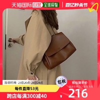 miniministore 女士单肩包棕色徽标刻印休闲时尚便携