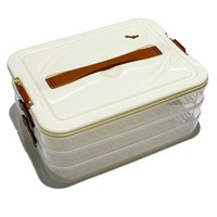伏尔坎 家用食品级饺子收纳盒 三层可装60个 