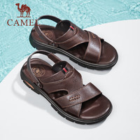 骆驼（CAMEL）2024夏季清凉透气舒适凉鞋通勤休闲两穿鞋男士 G14M211628 黑色 38
