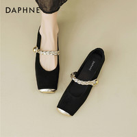 DAPHNE 达芙妮 新中式国风单鞋女2024新款夏季软底芭蕾舞鞋平底玛丽珍女鞋