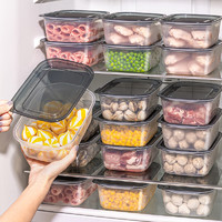 inomata 食物收纳盒保鲜分装盒储藏盒冰箱专用密封盒冷冻整理神器