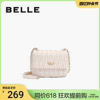 BeLLE 百丽 包包女2024新款链条包气质百搭质感通勤斜挎包小方包X6882CX3