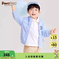 Paw in Paw PawinPaw卡通小熊童装2024年春夏季男宝儿童连帽防外套晒时尚 Blue蓝色/50 090