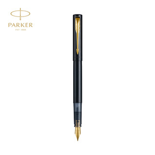派克（PARKER）钢笔 签字笔 商务办公 男女 练字 威雅XL秘境系列幻夜黑墨水笔+迷你墨水礼盒