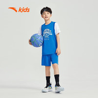 ANTA 安踏 儿童套装篮球服男童比赛球衣夏季速干T恤裤子运动套装A352421201