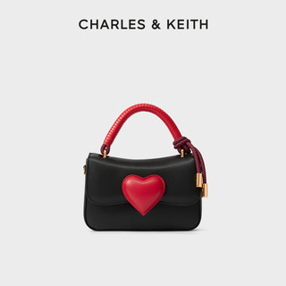 CHARLES & KEITH 女士单肩小方包 CK2-50781705 情人节 黑色 小号