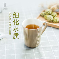 陆宝 旗舰店森活盖杯陶瓷茶具杯子彩色马克杯喝水杯夏天家用泡茶杯