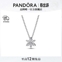 PANDORA 潘多拉 [520礼物]闪耀花朵标本吊坠项链颈饰璀璨简约生日礼物送女友 392387C01 45CM