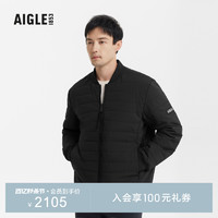 AIGLE 艾高 秋冬AAW22MOUI007 BIS男士WR防泼水棒球领保暖棉服外套