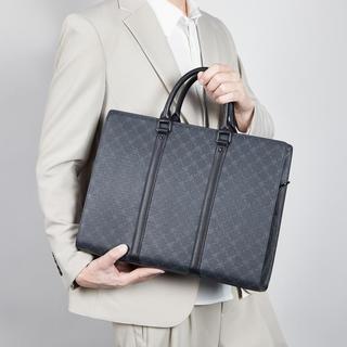 时尚休闲男手提包电脑包大容量男士商务公文包单肩包