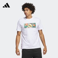 adidas 阿迪达斯 官方男装春季印花篮球运动上衣短袖T恤IC1867