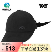 PXG 潮牌高尔夫球帽女帽天鹅绒丝带女士帽时尚运动帽可调golf球帽