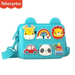 Fisher-Price 费雪 儿童玩具小挎包 防水沙滩背包 蓝色
