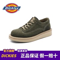 百亿补贴：Dickies男鞋2024新款春季厚底真皮工装鞋男士英伦马丁靴低帮皮鞋