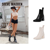 STEVE MADDEN/思美登粗跟尖头时尚切尔西靴女 ACHIEVER 米白色 36